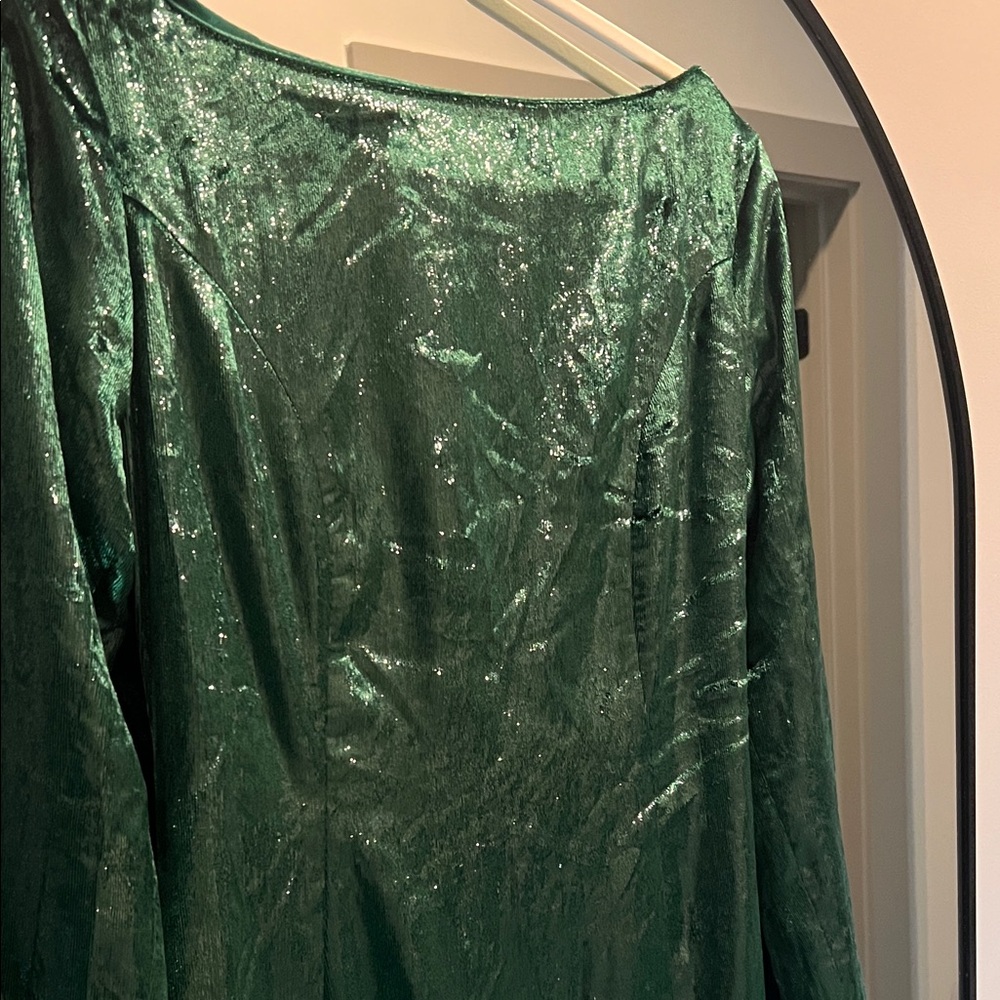 House of CB Green Long Sleeve Dress
